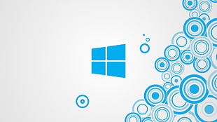 Windows logo, Windows 8, minimalism, circle, simple background HD wallpaper