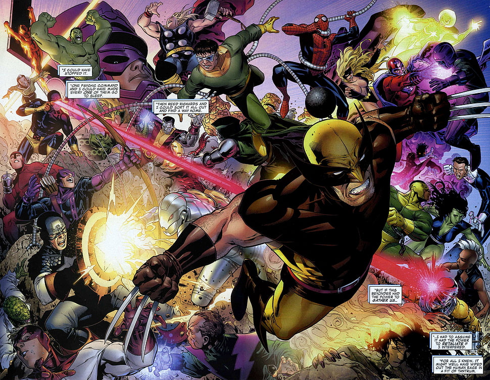 Marvel and DC poster HD wallpaper