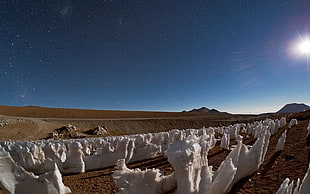 panoramic photo of a desert