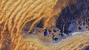satellite imagery, Sahara, desert HD wallpaper