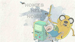 Adventure Time poster, Adventure Time, Finn the Human, Jake the Dog, BMO HD wallpaper