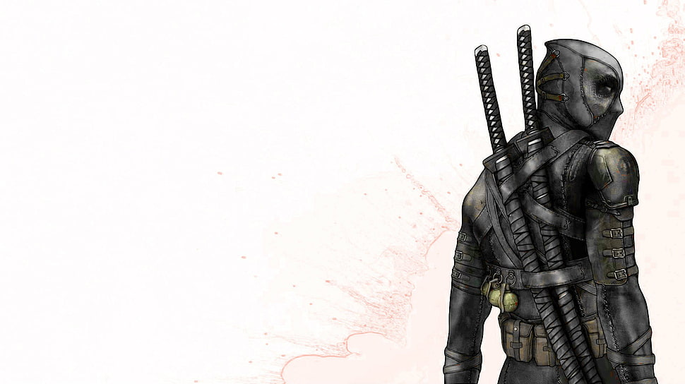 animated action character digital wallpaper, comics, DC Comics, Deadpool, Marvel Comics HD wallpaper
