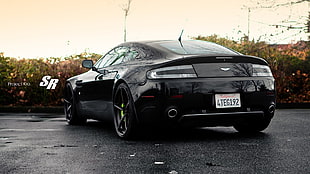 black Bentley coupe, car, Aston Martin