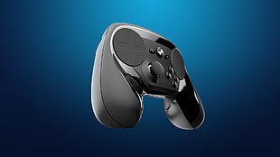 black Steam wireless controller