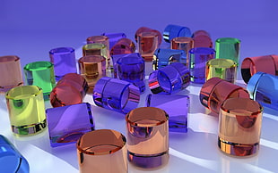 assorted plastic containers