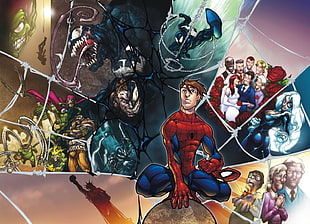 Marvel Spider-Man comic book, Spider-Man, Venom, Marvel Comics HD wallpaper