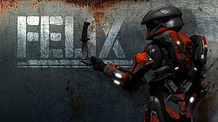 red and black Felix wallpaper, Red vs. Blue