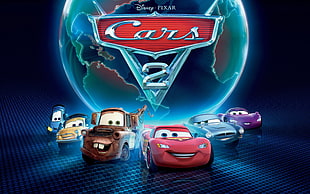 Disney Cars 2 cover, car, Cars (movie), cars 2, Disney Pixar HD wallpaper