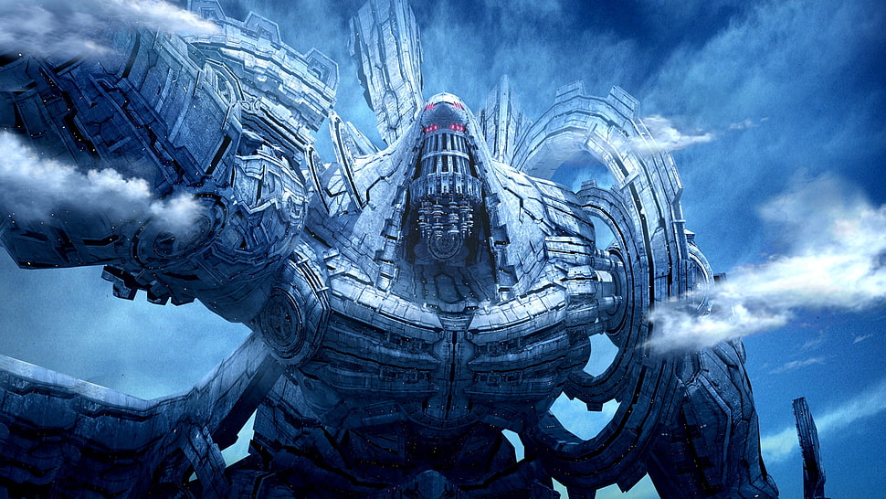 gray adn blue giant, Xenoblade Chronicles HD wallpaper