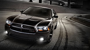 black Dodge Charger, Dodge Charger, Dodge, car, vehicle HD wallpaper