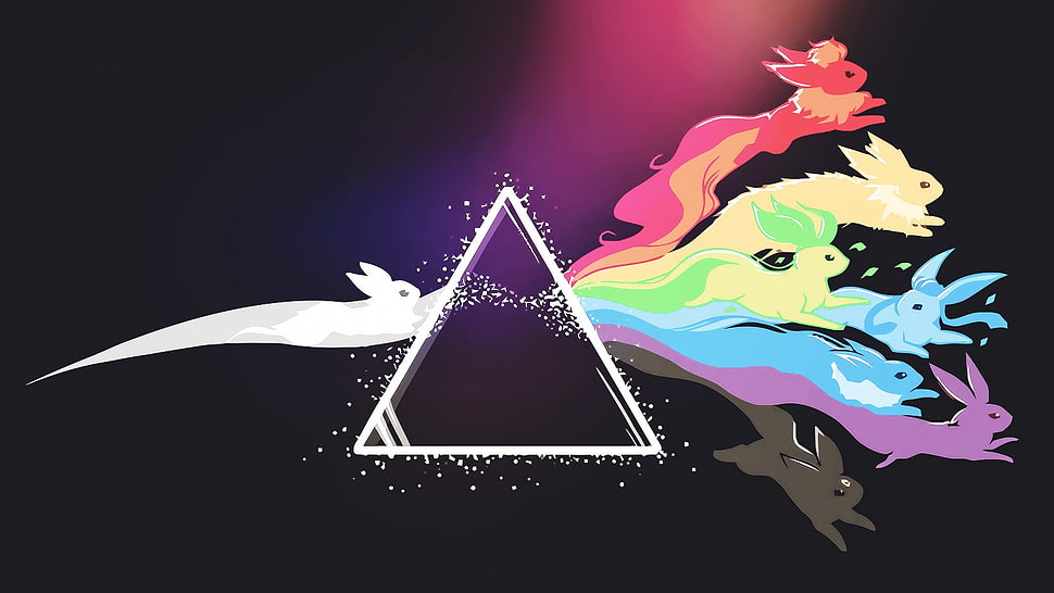 Eevee evolution chart HD wallpaper
