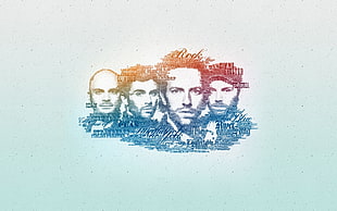 four men poster HD wallpaper