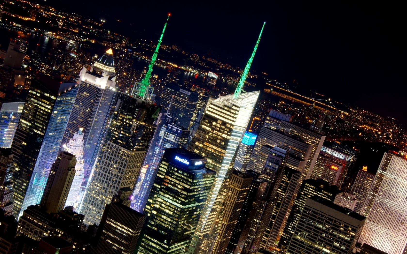 New york city,  Usa,  Skyscraper,  Night