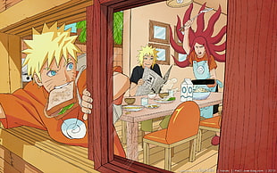 Naruto on window poste