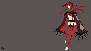 female with claw character illustration, minimalism, crossover HD wallpaper