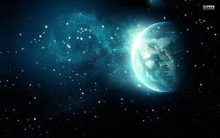 earth digital wallpaper, space