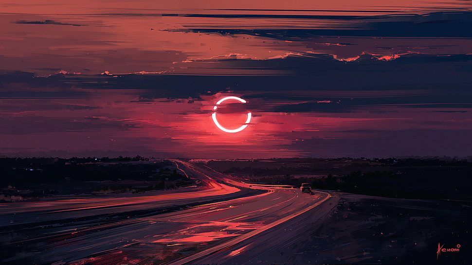 sunset HD wallpaper