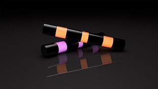 two assorted rods with lights