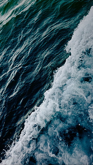 water waves, landscape, water, sea HD wallpaper