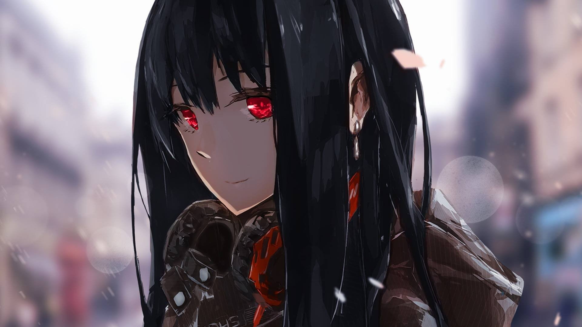 Female Anime Character Fan Art Animations Red Eyes The