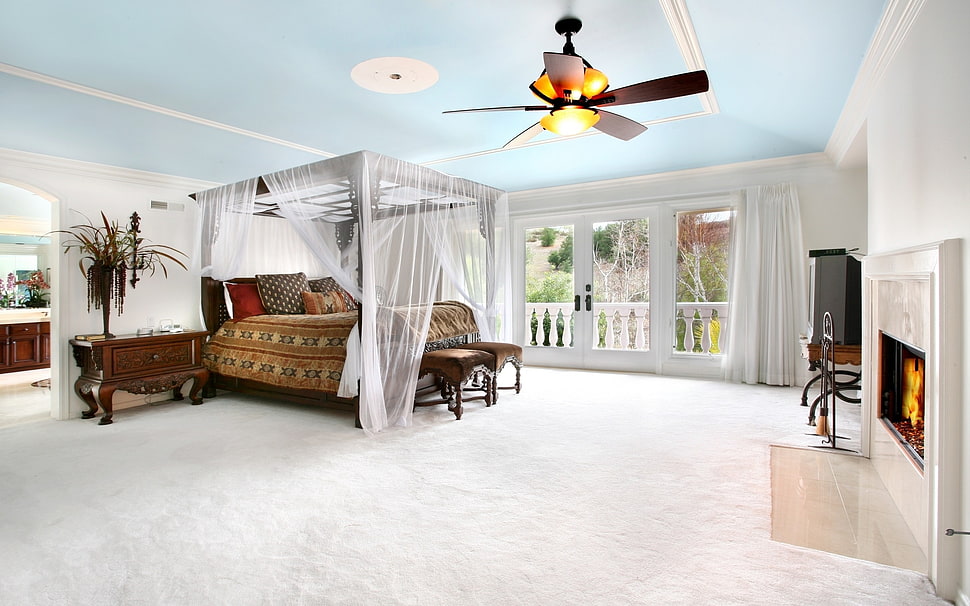 empty bed HD wallpaper