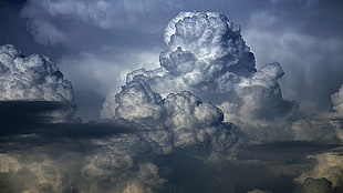 cloud formation, nature, clouds, overcast, sky HD wallpaper