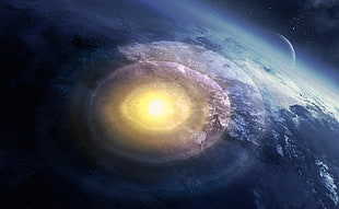 aerial view of space