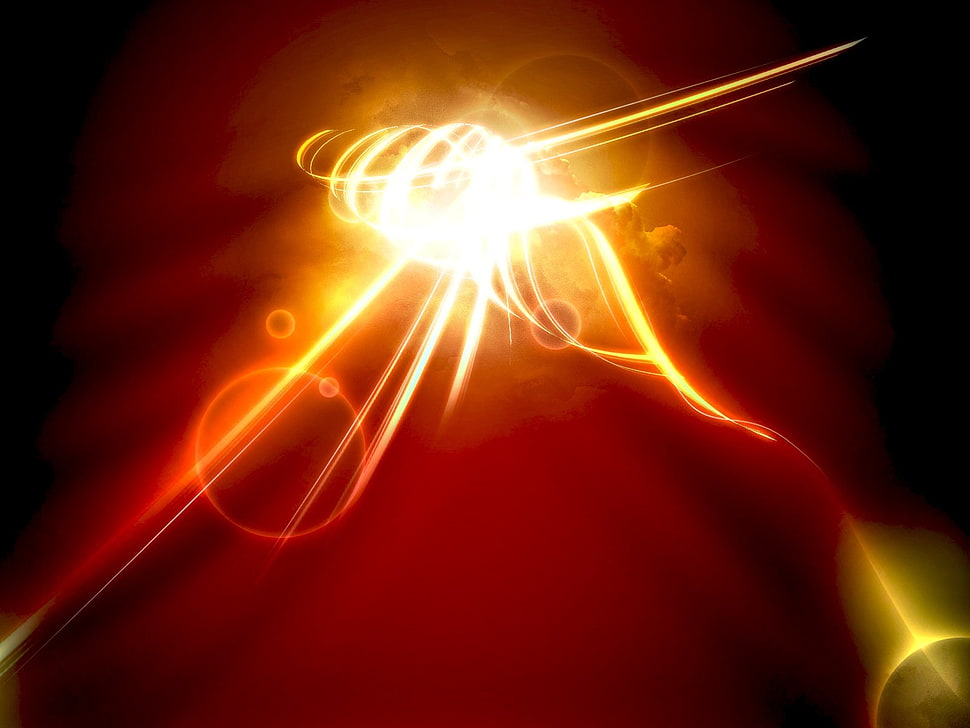 red supernova HD wallpaper
