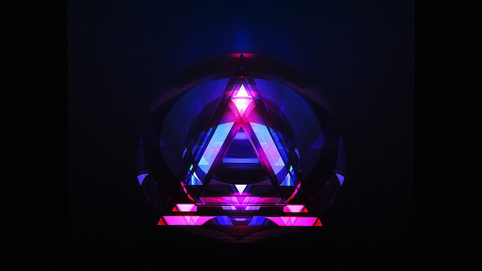 A shape LED lamp HD wallpaper