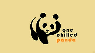One Chilled Panda logo, panda, chillstep, one chilled panda, minimalism