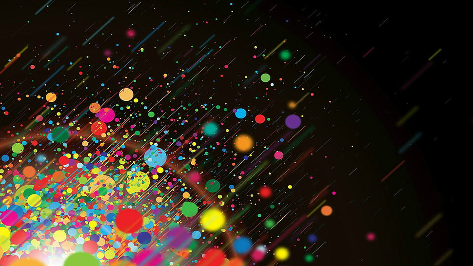 time-lapse of assorted-color wallpaper, abstract, bubbles HD wallpaper