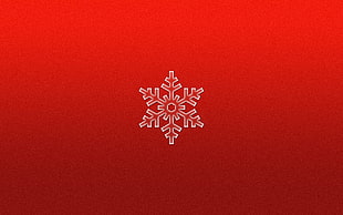 red snowflakes illustration, snowflakes HD wallpaper