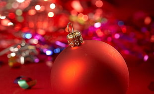 red Christmas bauble