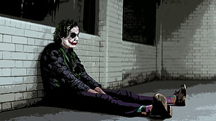 Heath Ledger Joker artwork, movies, anime, Batman, The Dark Knight HD wallpaper