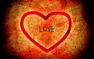 heart love digital wallpaper HD wallpaper