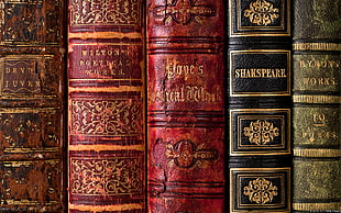 red and brown floral area rug, books, old, William Shakespeare HD wallpaper