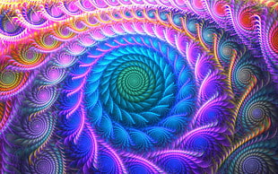 multi color 3D wallpaper