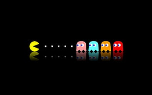 Pac-Man game application, Pac-Man , retro games, video games, minimalism