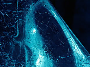 Ice,  Glass,  Crack,  Blue HD wallpaper