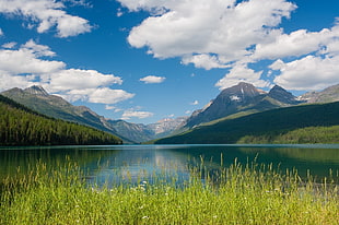 landscape photography of lake, landscape, nature, Canada, mountains HD wallpaper