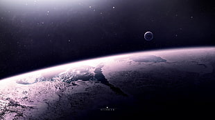 moon and earth photo