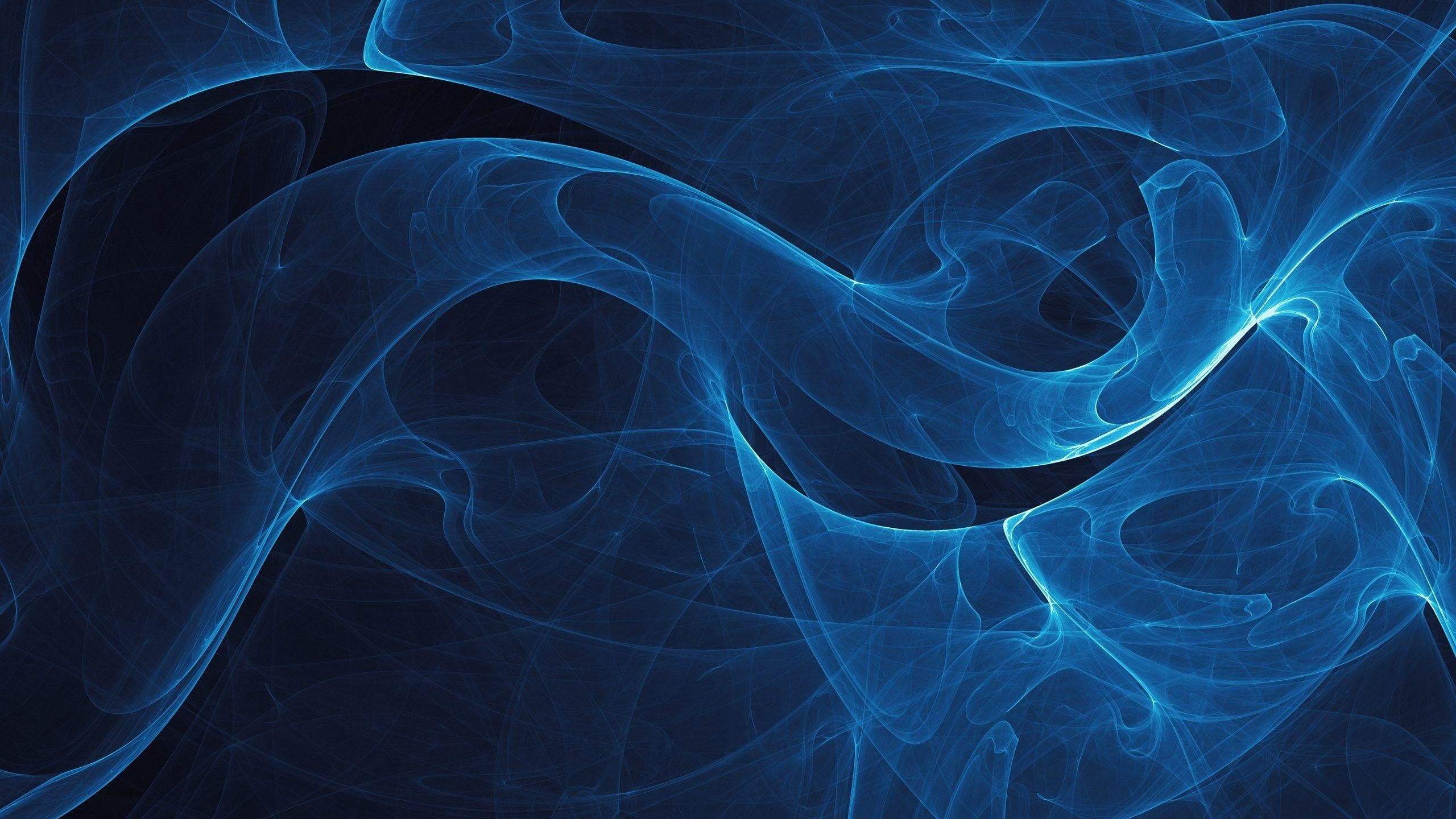 Blue And Black Neon Wallpaper, Digital Art, Abstract, Blue HD Wallpaper ...