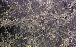 satellite image of surface HD wallpaper