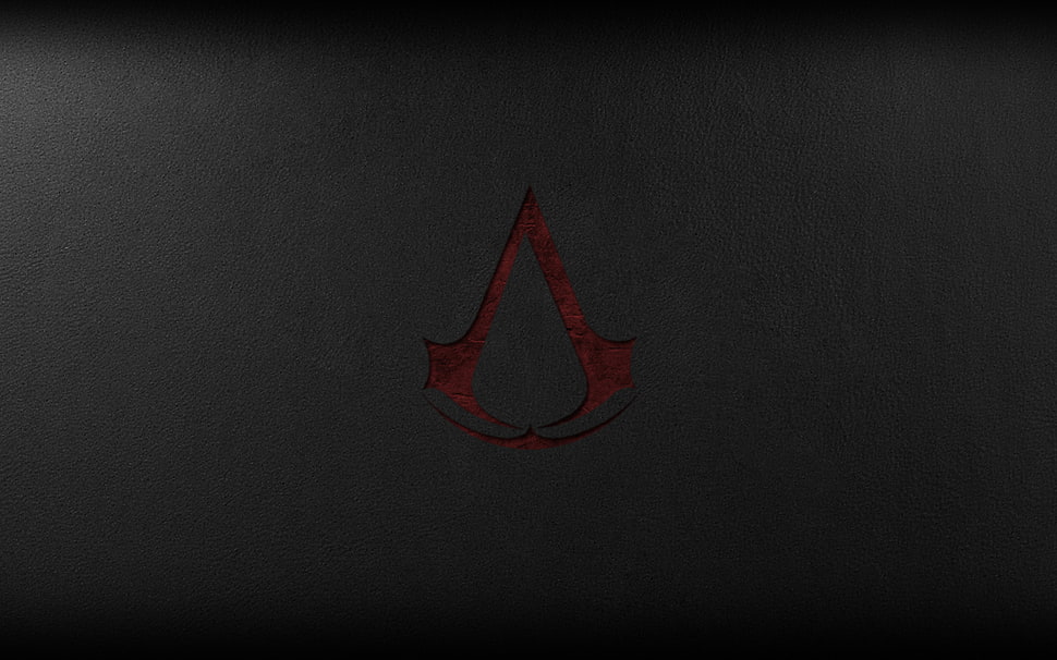 triangular red logo, Assassin's Creed, video games HD wallpaper