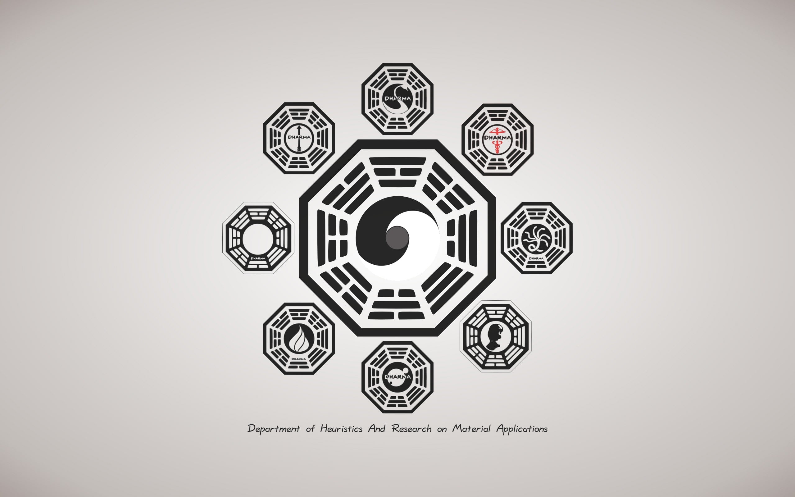 Yin and Yang illustration, Dharma Initiative, Lost