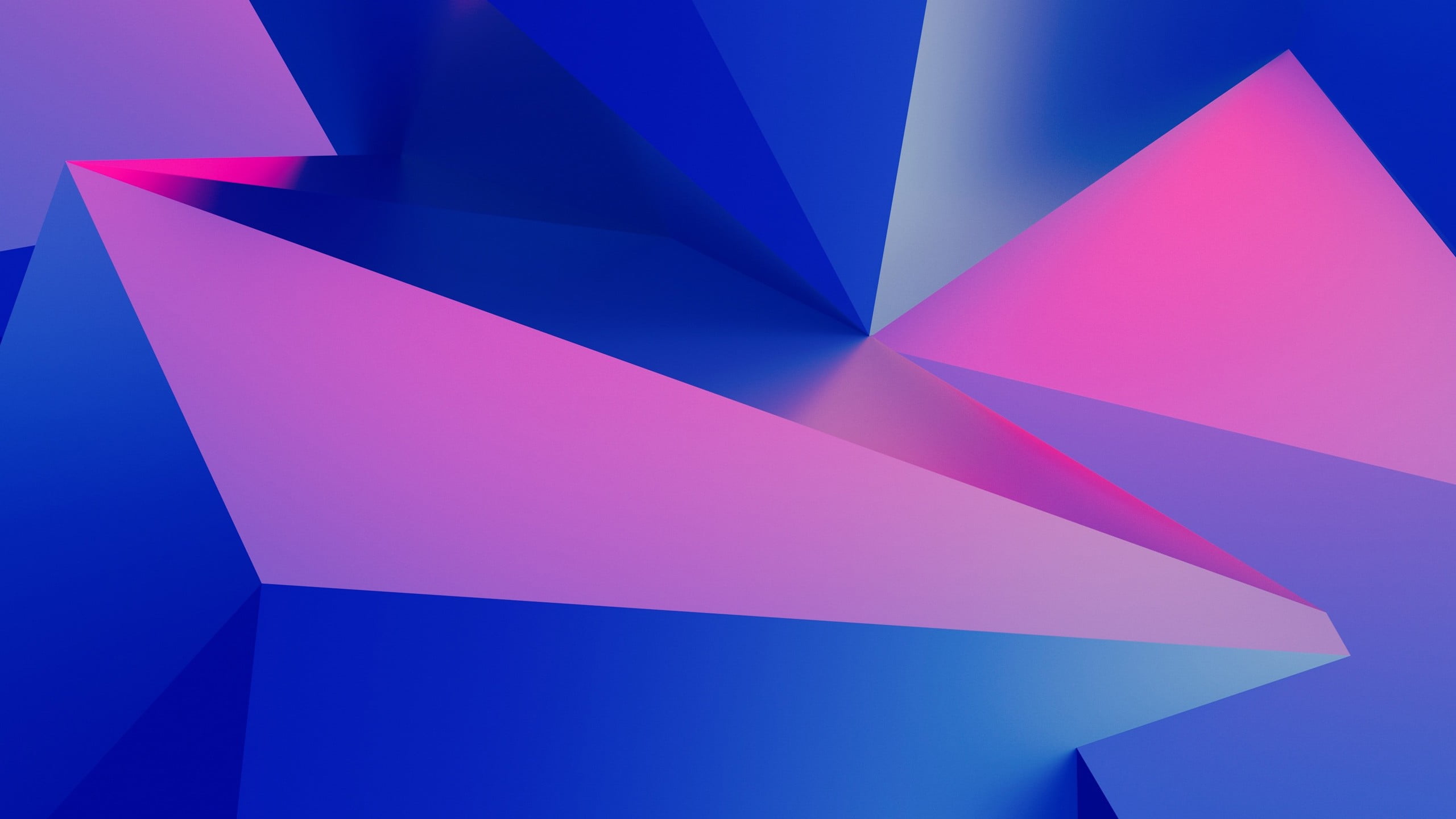 Geometrical Shapes Blue And Pink Digital Wallpaper Abstract 3d Hd Wallpaper Wallpaper Flare