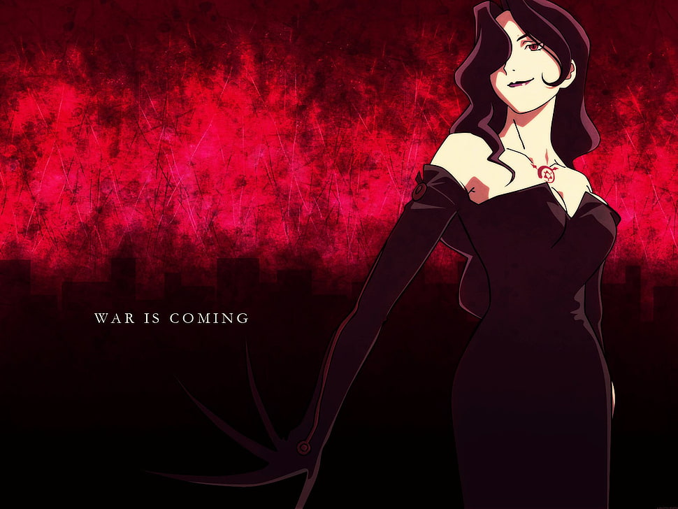 War Is Coming digital wallpaper, anime, Full Metal Alchemist, Lust HD wallpaper