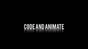 black background with code and animate text overlay, minimalism, programming, text