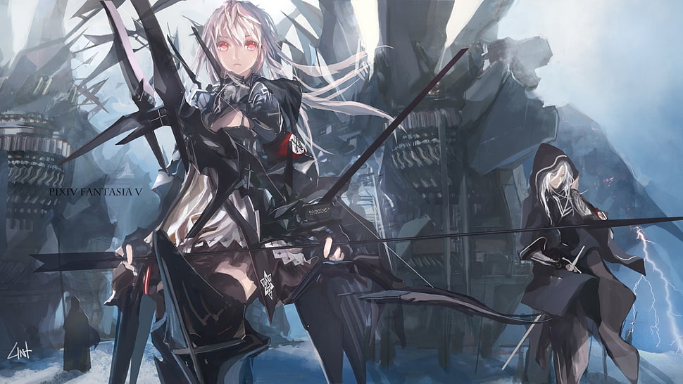 anime characters, anime girls, anime, Pixiv Fantasia HD wallpaper