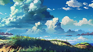 game digital wallpaper, anime, Makoto Shinkai 